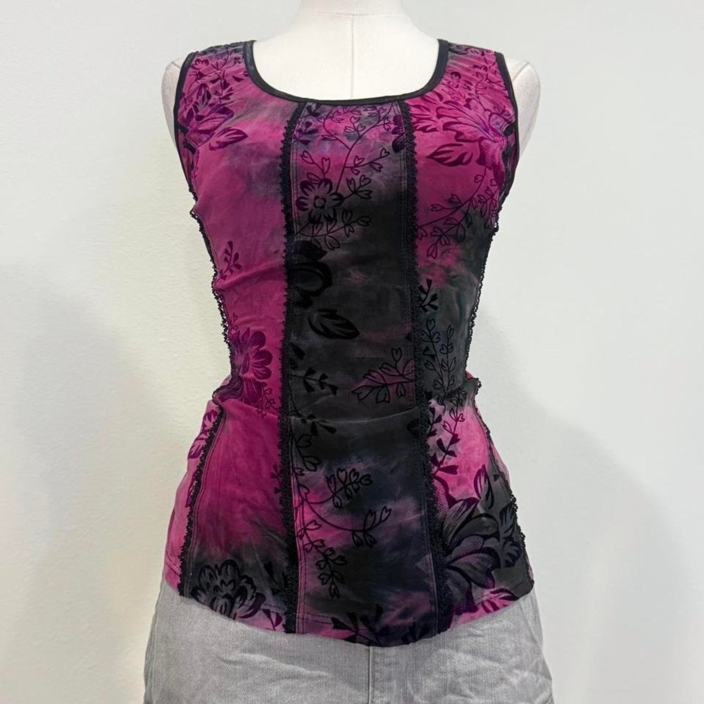 Whimsygoth Fairy Core Tie Dye Tank Dress Barn Small Soft Grunge Romantic - Picture 1 of 7